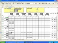 Employee Scheduler for Excel and OpenOffice screenshot